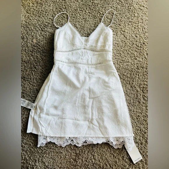 Abercrombie & Fitch White Lace Mini Dress - Picture 11 of 16
